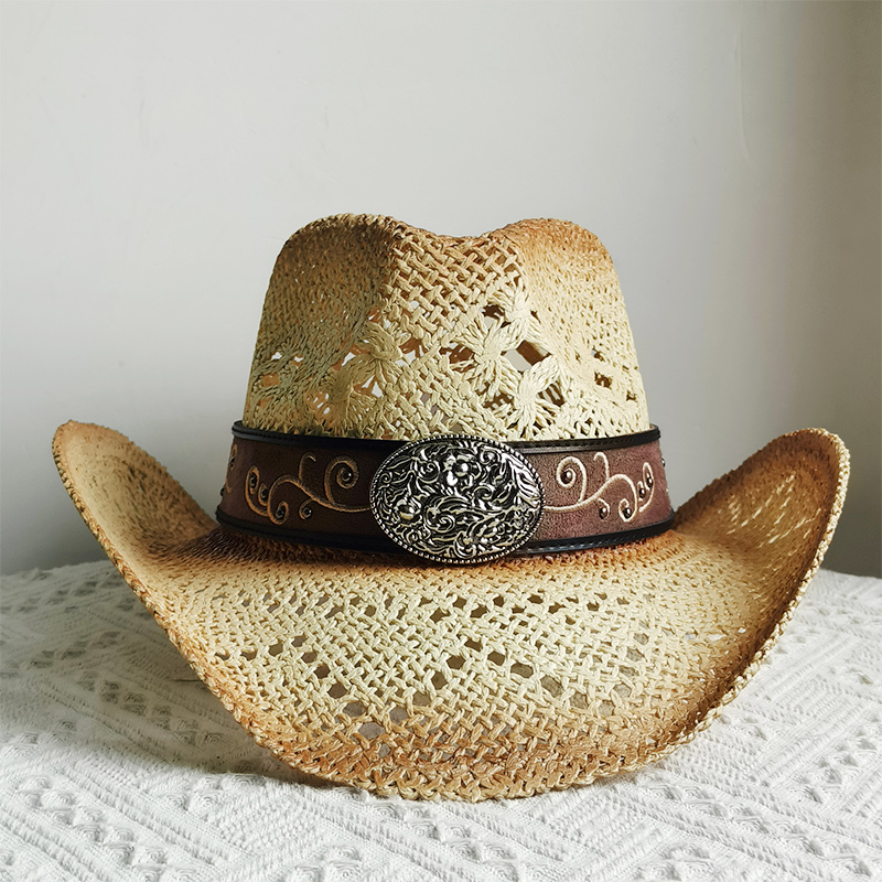 Cowboy Hat Straw - Nieuwe Mannen Cowboy Strohoed Vrouwen Mode