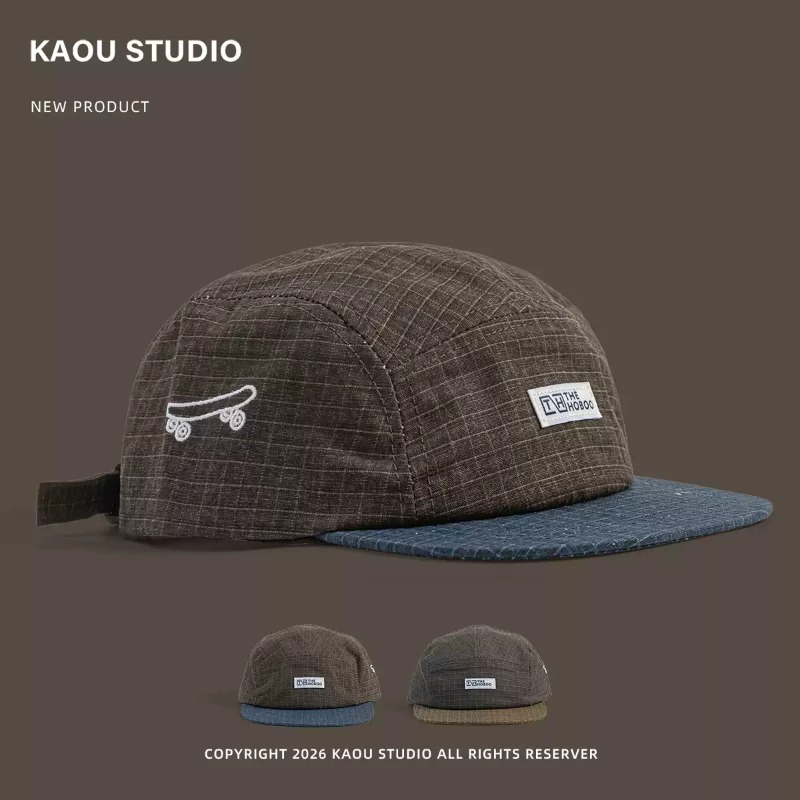 Corduroy Cap 5 Panel - Skate Borduurwerk 5 Panel Baseball Petten