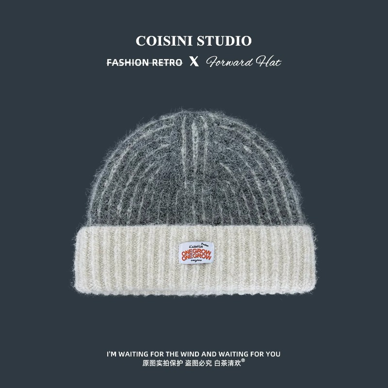 Dames gestreepte, zachte, plui - Beanie Cuffed Knit recensie en prijs