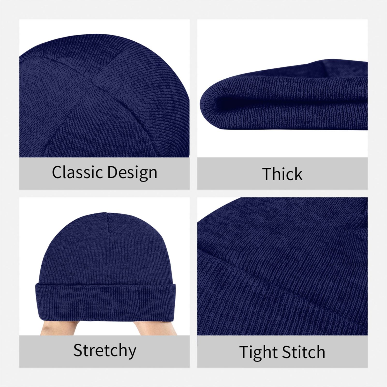 Gepersonaliseerde gebreide win - Beanie Cuffed Knit recensie en prijs