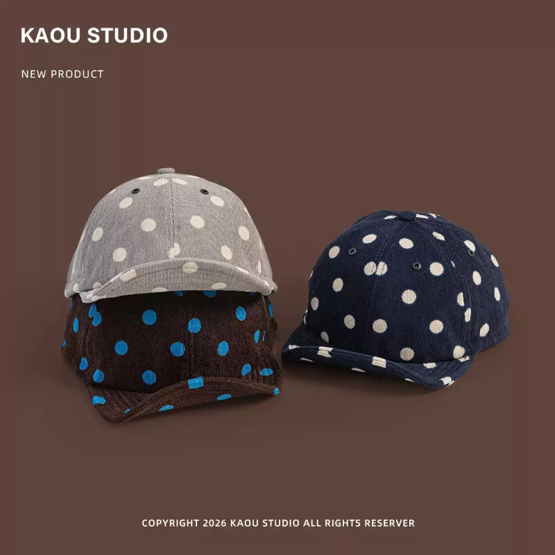 Unisex baseballpet met stippen - Corduroy Cap 5 Panel recensie en prijs